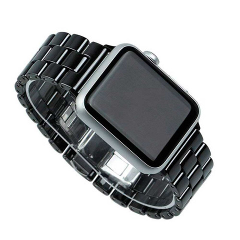 Ремешок для Apple watch 38/40/41mm Ceramic type 3 Black